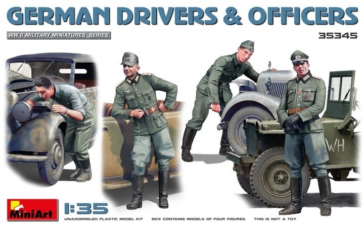 MiniArt 35345 German Drivers &amp;amp; Officers 1/35