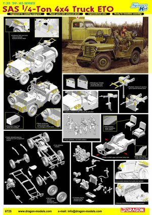 Dragon 6725 SAS Raider 1/4 Ton 4x4 Truck 1/35 – Bild 2