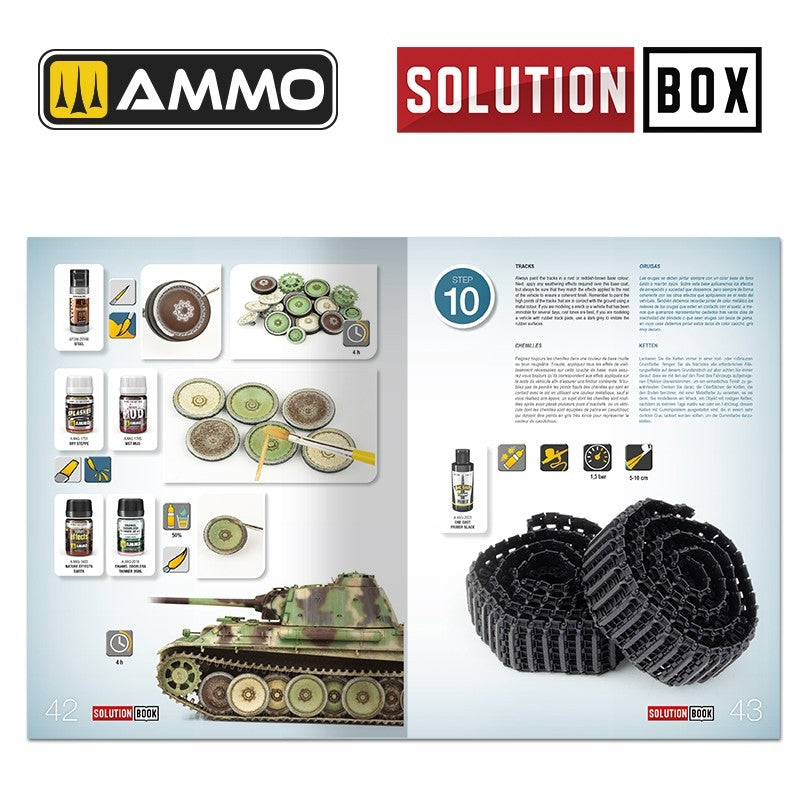 Ammo of Mig 6529 SOLUTION BOOK 23 - Comment peindre les véhicules allemands de fin de guerre de la Seconde Guerre mondiale (Livre multilingue)  – image 5