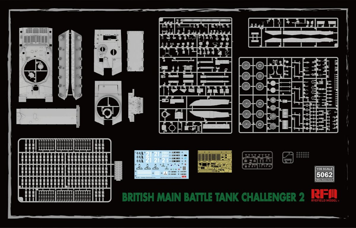 Rye Field Model 5062 Challenger 2 with workable track links 1/35 – imagen 2