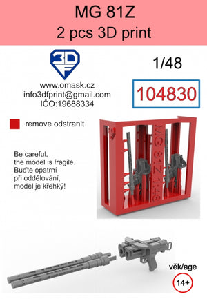 Omask 104830 MG-81Z (2 pcs) 3D print 1/48 – image 2