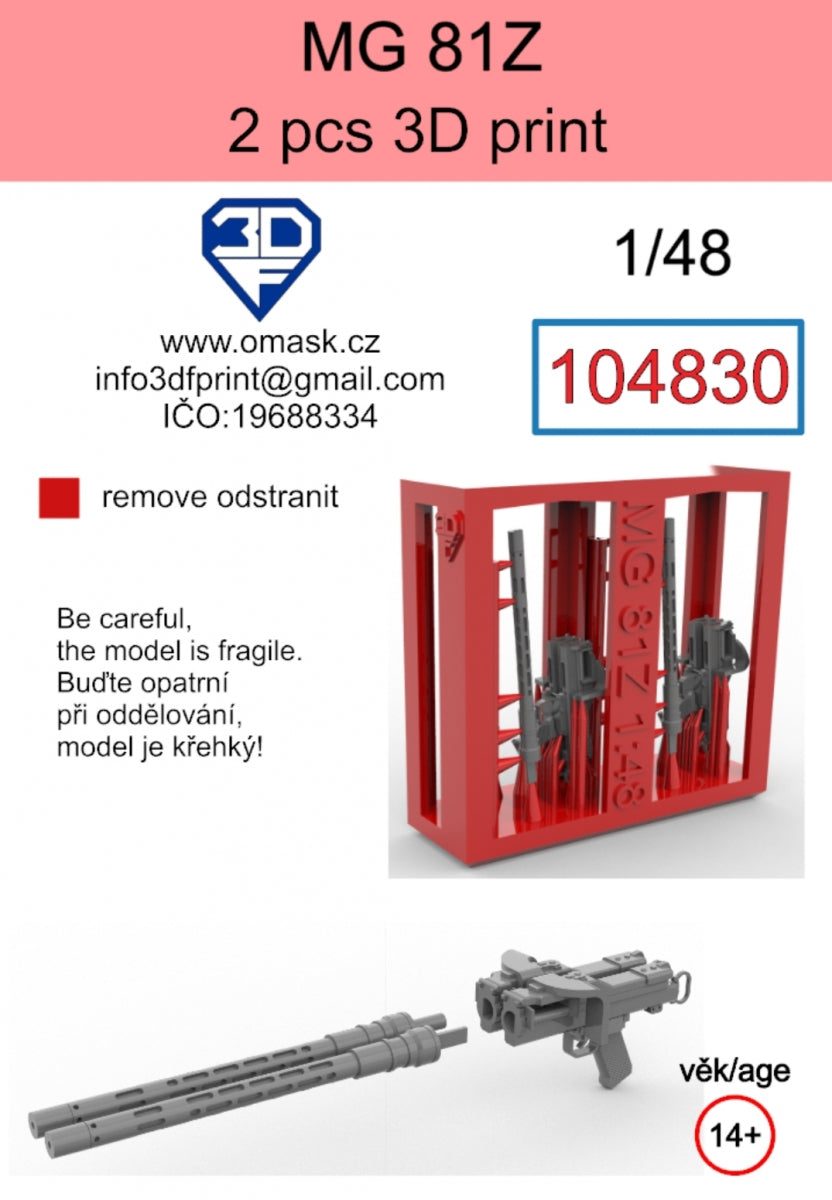 Omask 104830 MG-81Z (2 pcs) 3D print 1/48 – image 2
