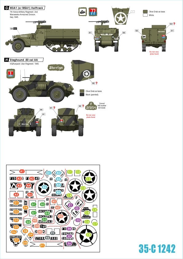 Star Decals 35-C1242 Polish Tanks in Italy 1943-45 # 3 1/35 – Bild 2