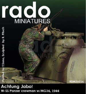 RADO Miniatures RDM35014 Achtung Jabo ! W-SS Panzer crewman w/MG34 , 1944 1/35