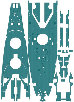 Pontos 23005F1 USS BB-61 Iowa 1944 Detail Up Set (20B Deck Blue stained wooden deck) 1/200 – immagine 6