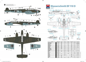 Hobby 2000 32007 Messerschmitt Bf 110 D ( Dragon + Cartograf + Mask ) 1/32 – Bild 5