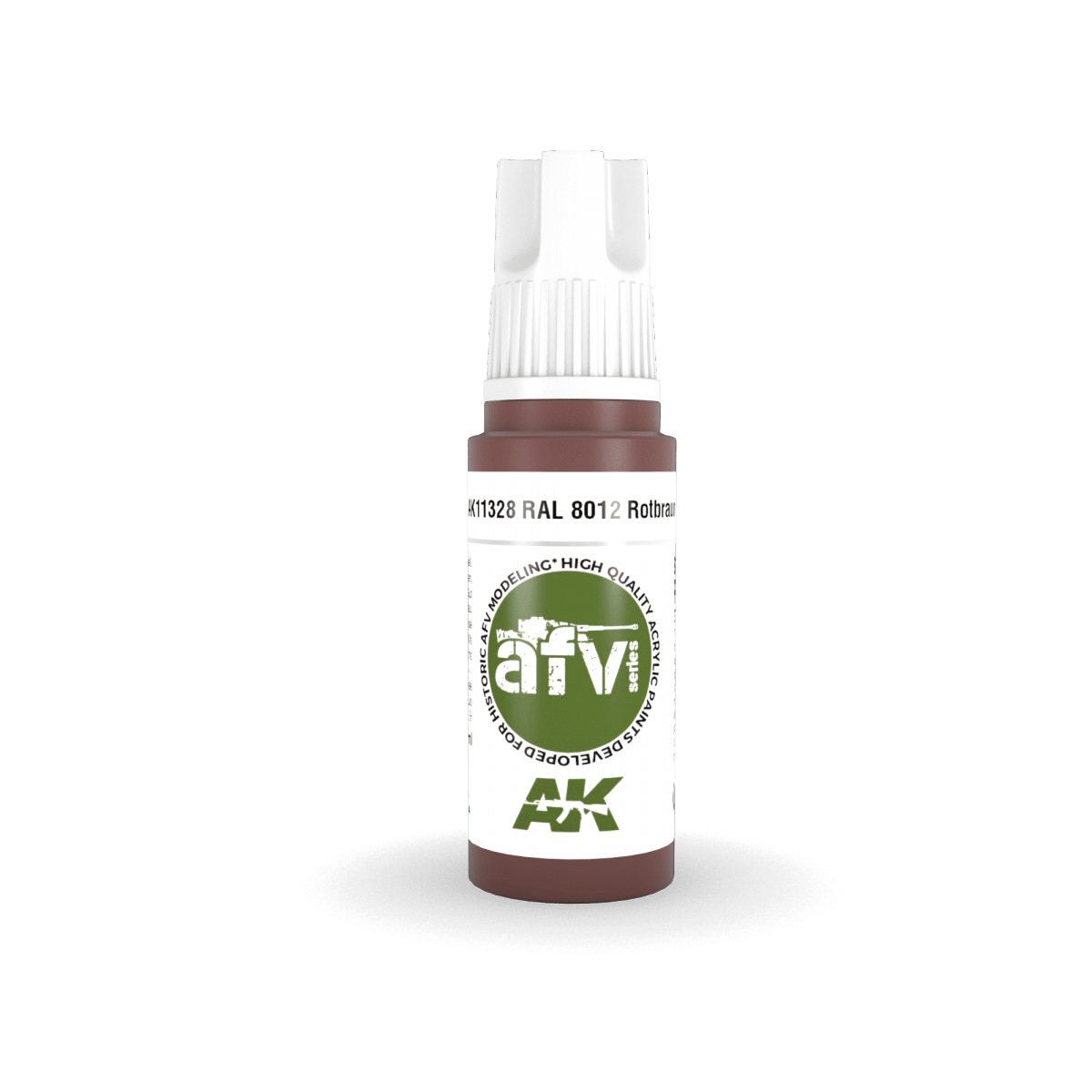 AK Interactive AK11328 RAL 8012 Rotbraun 17ml – immagine 2