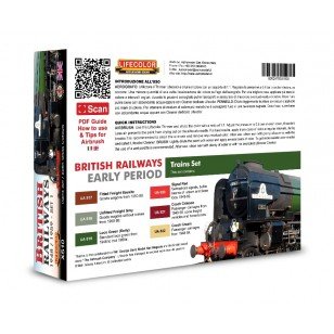 Lifecolor XS10 Acrylic color Set British Railways Set 1 6x22ml – immagine 2