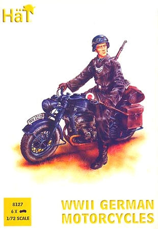 Hat 8127 WW II German Motorcycles 1/72