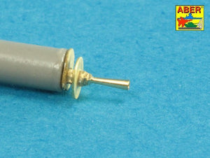 Aber 35L-171 Set of gun barrel tips for MG 08 x3 pcs. And barrel tips for MG 08/15 x 3 pcs. 1/35 – immagine 4