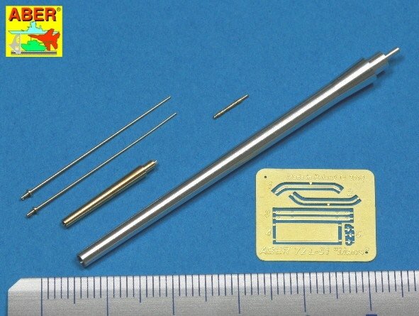 Aber 72L-51 Zestaw 2 Luf do niemieckiego ciężkiego czołgu MAUS / Set of 2 barrels for German Heavy Tank MAUS 1/72 – Bild 2