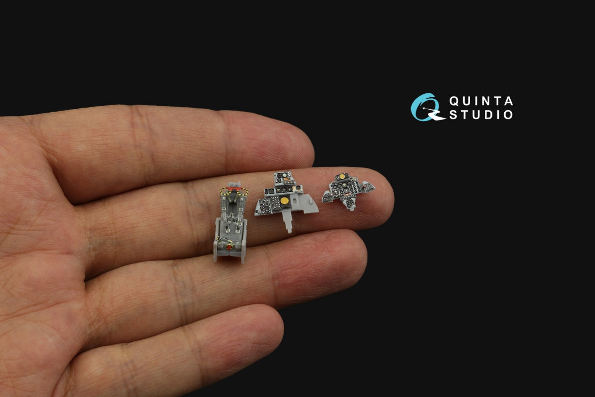 Quinta Studio QD72082 F-4J Early 3D-Printed &amp;amp; coloured Interior on decal paper (Fine Molds) 1/72 – immagine 11