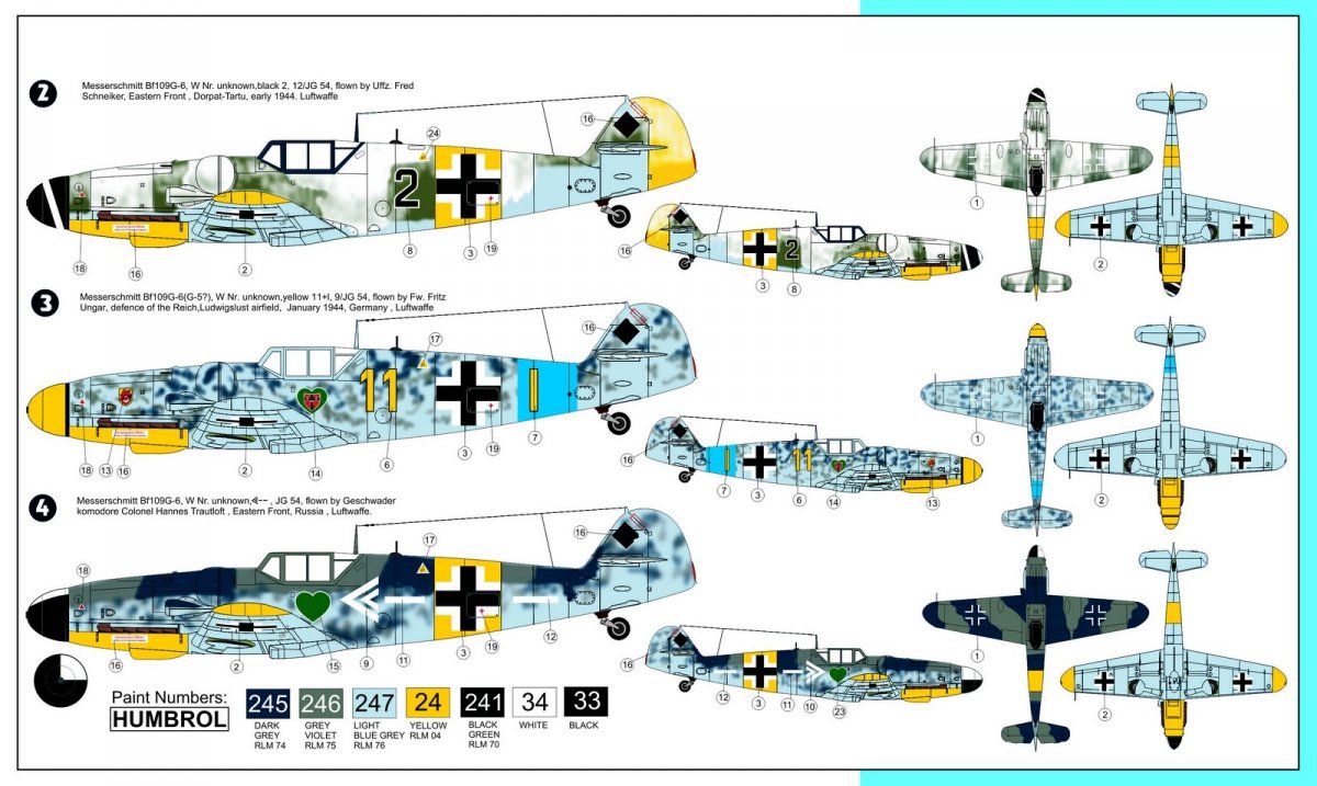 AZ Model AZ7454 Messerschmitt Bf 109G-6 Jagdgeschwader JG.54 1/72 – immagine 2