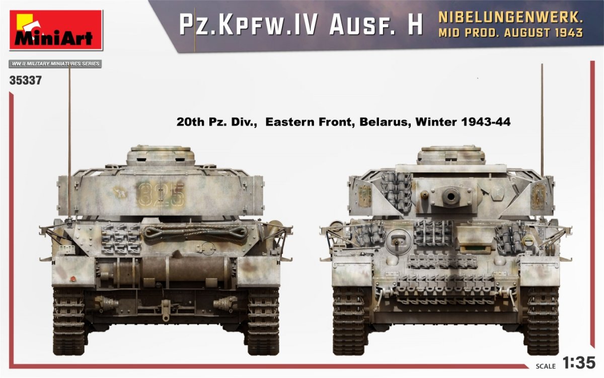 MiniArt 35337 Pz.Kpfw.IV Ausf. H NIBELUNGENWERK. MOYENNE PROD. AOÛT 1943 1/35 – image 7