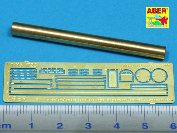 Aber R-23 Cleaning rod and spare aerial stowage for german Panther and Jagdpanther 1/35 – immagine 2