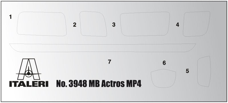 Italeri 3948 MERCEDES-BENZ MP4 BIG SPACE 1/24 – immagine 4