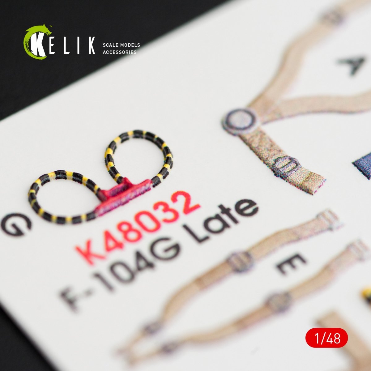 KELIK K48032 F-104G &amp;quot;STARFIGHTER&amp;quot; LATE TYPE INTERIOR 3D DECALS FOR HASEGAWA KIT 1/48 – immagine 4