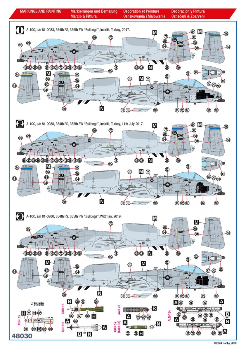 Hobby 2000 48030 A-10C A-10C Operation Inherent Resolve 1/48 – image 3
