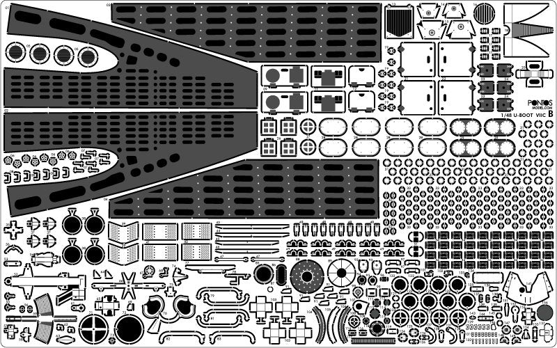 Pontos 48001F1 U-Boot Type VII C Detail up set 1/48 – zdjęcie 8