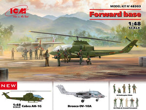 ICM 48303 FORWARD BASE, Cobra AH-1G + Bronco OV-10A 1/48
