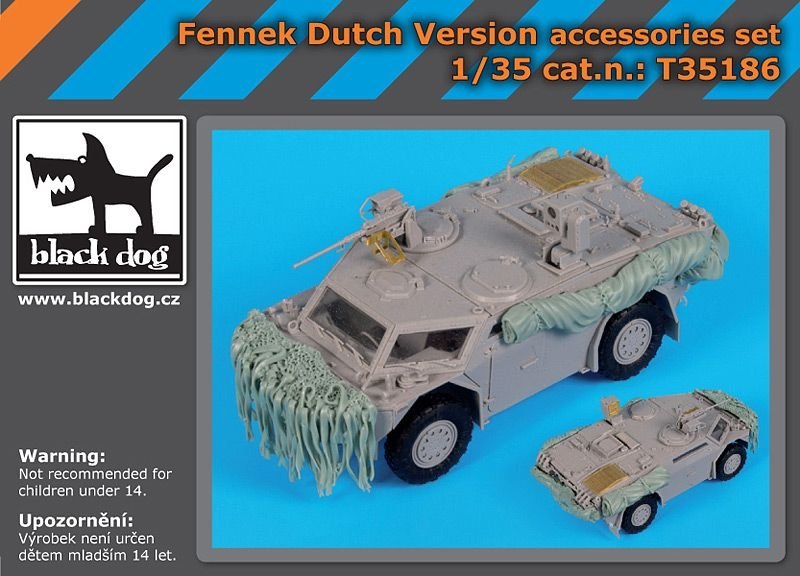 Ensemble d'accessoires Black Dog T35186 Fennek version néerlandaise 1/35