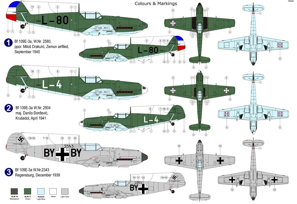AZ Model AZ7688 Bf 109E-3 „In Yugoslavian service“ 1/72 – imagen 2