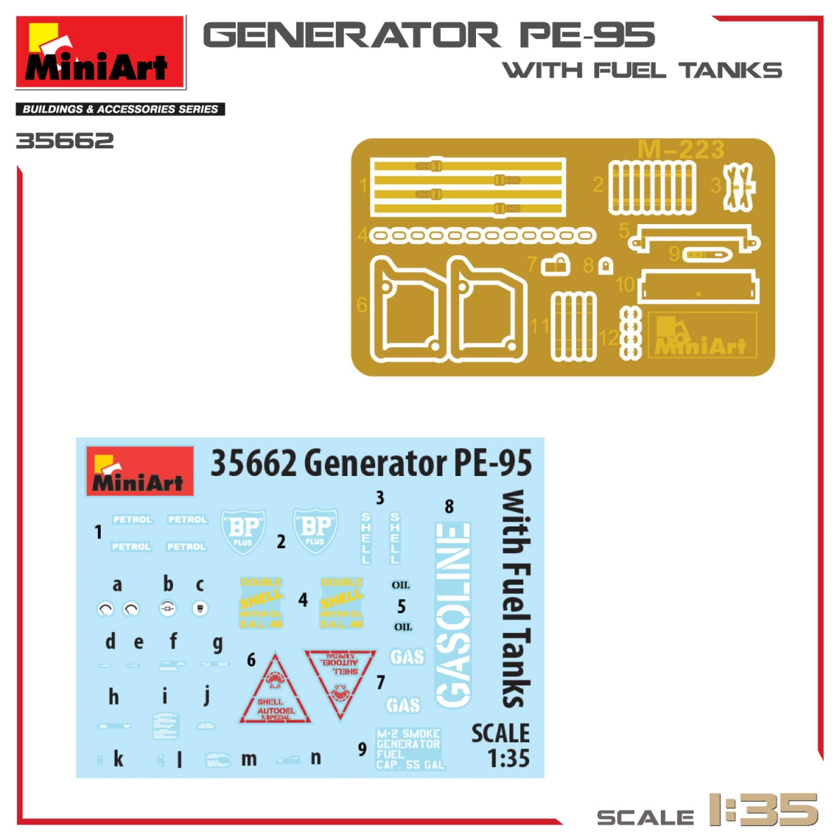 MiniArt 35662 Générateur PE-95 avec réservoirs de carburant 1/35 – image 3