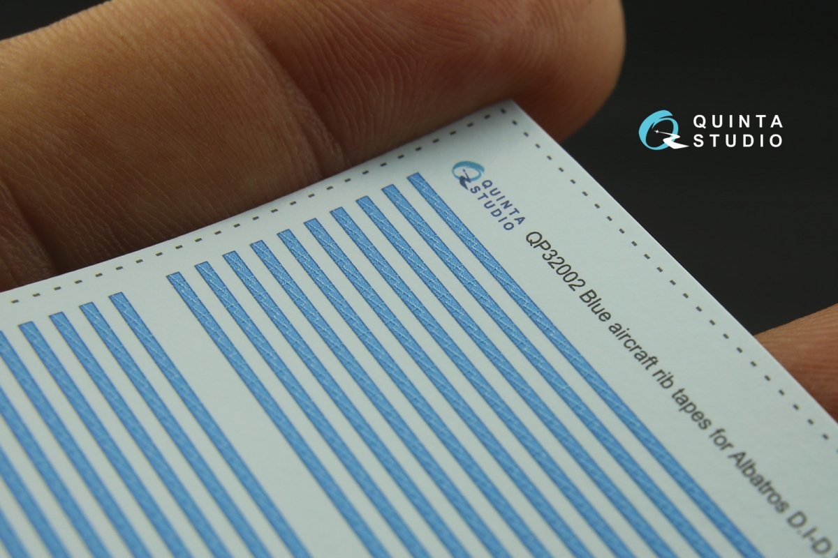 Quinta Studio QP32002 Blue rib tapes Albatros DI-DV (for All kit) 1/32 – image 3