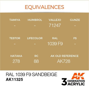 AK Interactive AK11325 RAL 1039 F9 Sandbeige 17ml – image 3