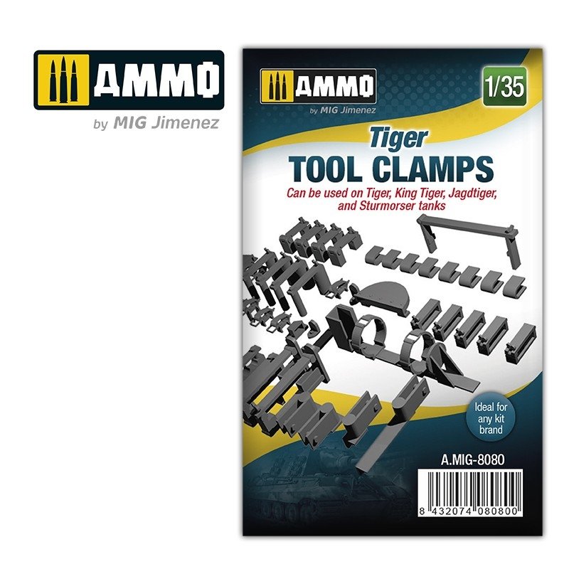 AMMO de pinces à outils Mig Jimenez 8080 Tiger (Tiger, King Tiger, Jagdtiger et Sturmmörser) 1/35 