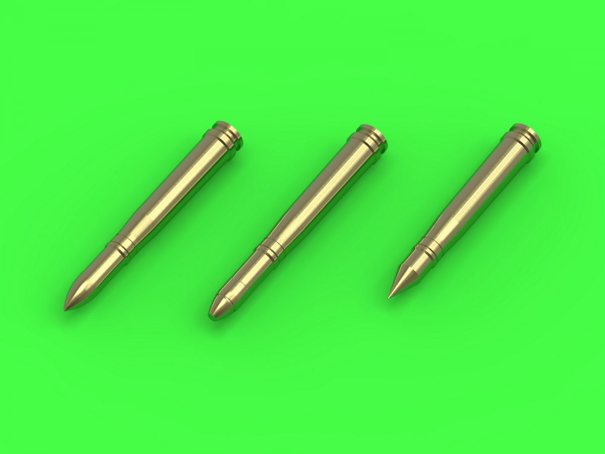 Master GM-35-019 Munitions allemandes de 2 cm (cal. 20x138B) pour canons Flak 30/38, KwK 30/38 - obus (15 pièces) et 3 types de projectiles (5 pièces de chaque type) (1/35) – image 3