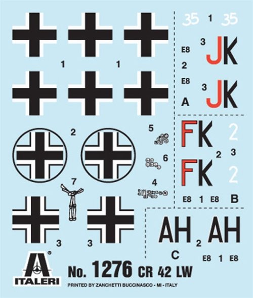 Italeri 1276 CR.42 LW 1/72 – image 2