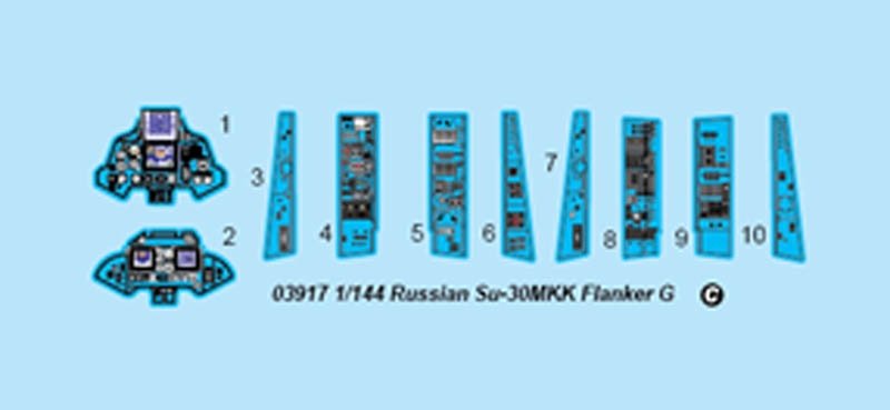 Trumpeter 03917 Russian Su-30MKK Flanker G 1/144 – zdjęcie 7