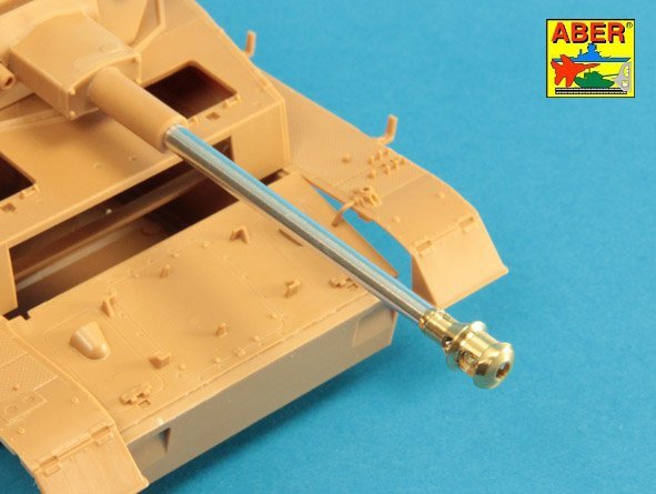 Aber 35L-237 75mm KwK40L/48 barrel with middle model muzzle brake for Germ.Pz.Kpfw.VI, Ausf.H 1/35 – immagine 7