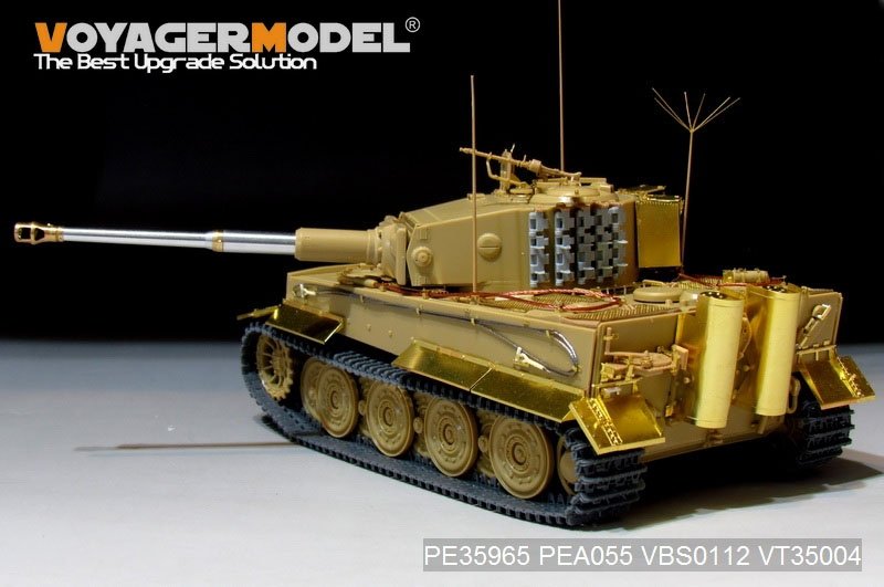 Maquette Voyager PE35965 Char Tiger I allemand de la Seconde Guerre mondiale, production tardive, pour RFM 5015, échelle 1/35  – image 3