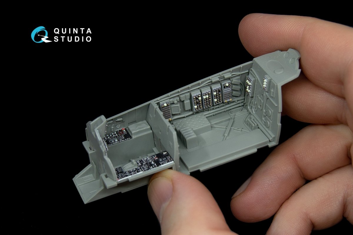 Quinta Studio QD48038 F-15A 3D-Printed &amp;amp; coloured Interior on decal paper (for GWH kit) 1/48 – immagine 2
