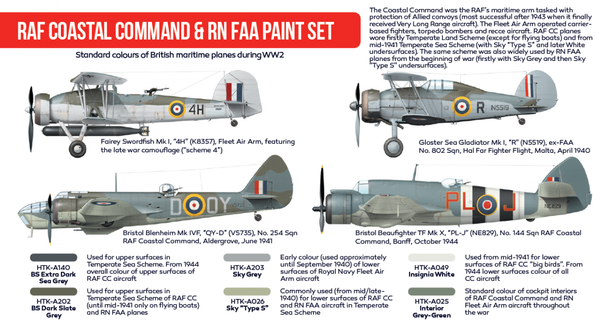 Hataka HTK-AS49 RAF Coastal Command &amp;amp; RN FAA paint (6x17ml) – image 2