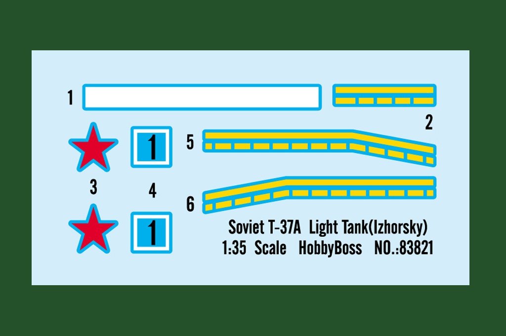 Hobby Boss 83821 Soviet T-37A Light Tank (Izhorsky) 1/35 – immagine 3