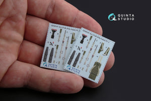 Quinta Studio QD48181 Su-27UB 3D-Printed coloured Interior on decal paper (for KittyHawk kit) 1/48 – Bild 3