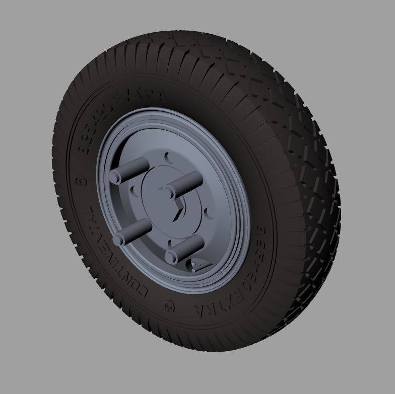 Panzer Art RE35-453 M-35 ADGZ-Daimler road wheels (Continental) 1/35 – Bild 4
