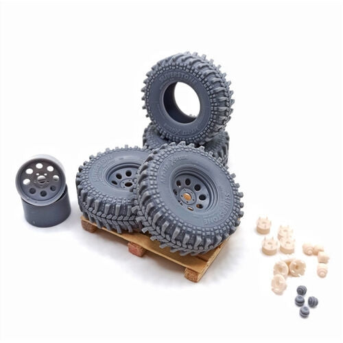 Yamamoto YMPRIM20 Extreme Off-Road Tyres And Rims 15&amp;quot; Pro Kit 1/24 – imagen 2