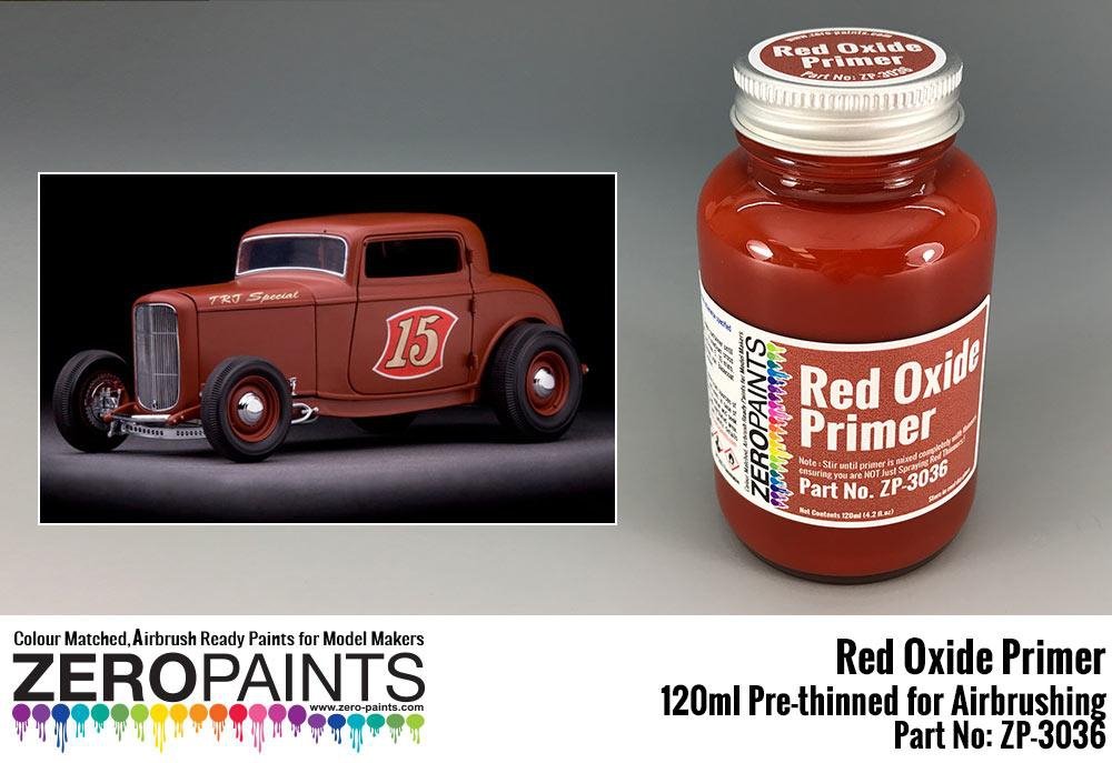 Zero Paints ZP-3036 Red Oxide Primer 120ml for Airbrushing – image 2