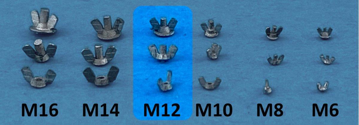 Point of no Return 1623004 Nakrętki motylkowe M12 / M12 wing nuts 1/16 – Bild 2