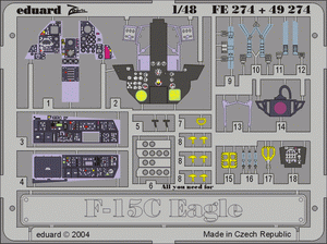 Intérieur du F-15C Eduard 49274 au 1/48 (Hasegawa)