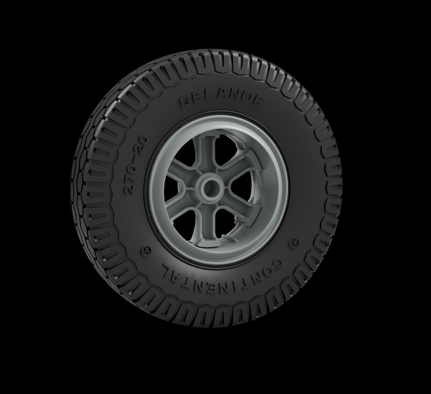 Panzer Art RE35-797 Sd.Kfz 8 Early front wheels (Continental) 1/35 – zdjęcie 2