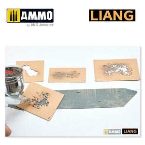 Liang 0003 Splashes Mud Effects Airbrush Stencils – image 4
