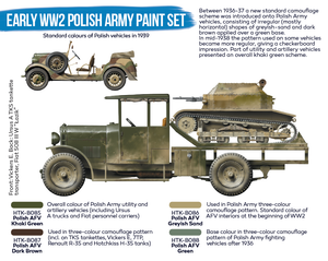 Hataka HTK-BS11 Early WW2 Polish Army paint set 4x17ml – immagine 2