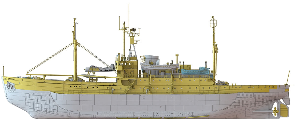 Hasegawa HP001 Antarctic research ship Soya Second Antarctic expedition 1/250 – Bild 3