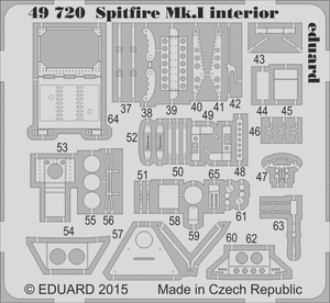 Eduard 49720 Spitfire Mk. I interior SA AIRFIX 1/48