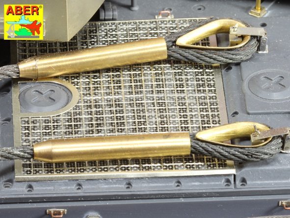 Aber 16030 Tow cables and track cable with brackets used on Tiger I, King Tiger and Panther 1/16 – imagen 4